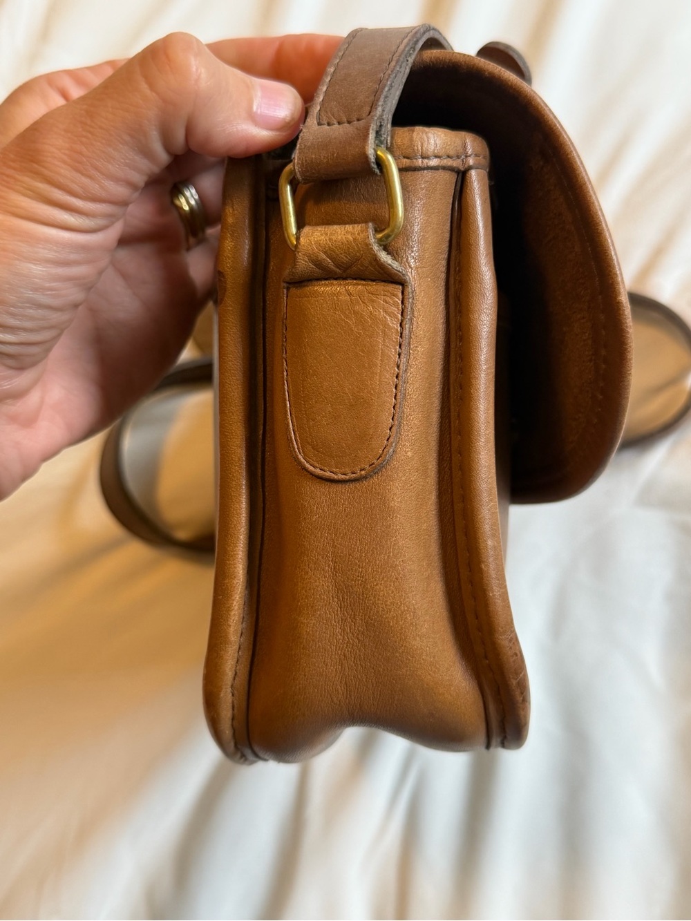 Vintage Coach Collegiate Bag in Putty - Picture 8 of 14